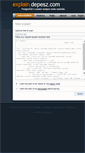 Mobile Screenshot of explain.depesz.com
